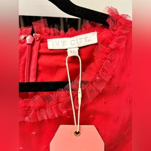 Ivy City Co Dresses Bnwt Ivy City Co Short Whimsical Dress In Red